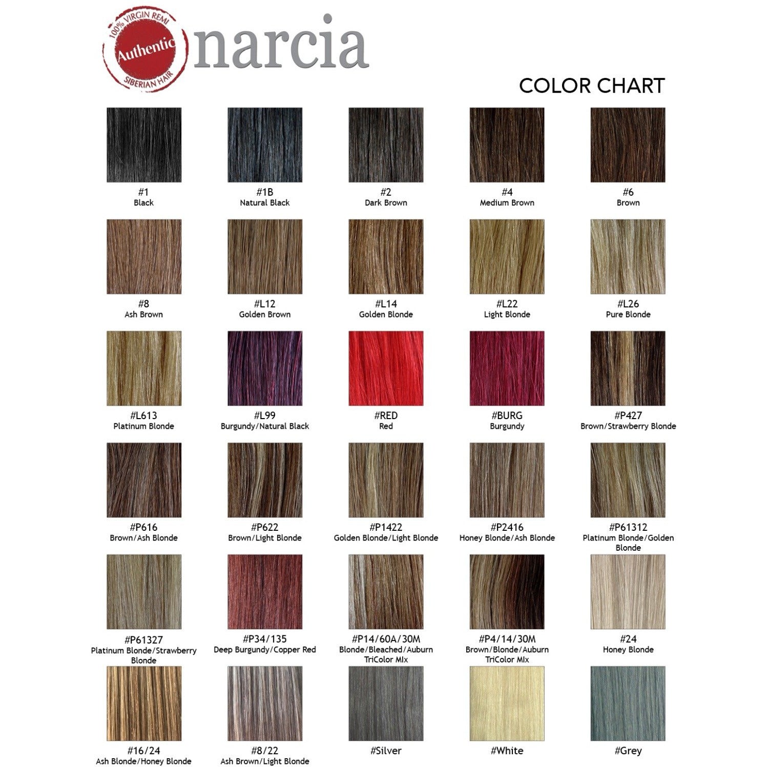 Narcia Remy Siberian Weft - 24"