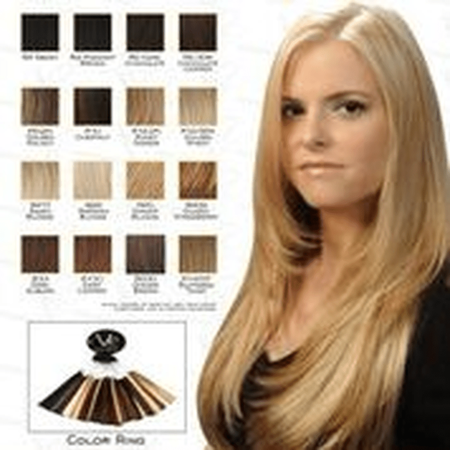 VIP Collection Synthetic Clip-In Extensions / Amber 17''